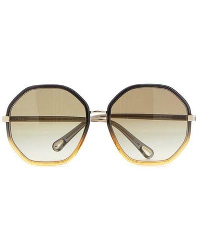 Chloé Round-frame Sunglasses - Metallic