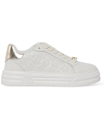 Liu Jo Cleo Logo Embossed Sneakers - White