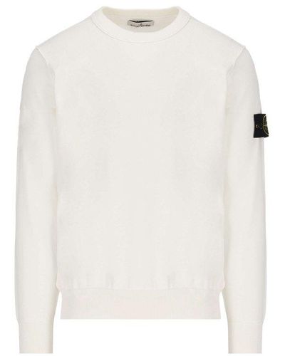 White Crew neck sweaters for Men | Lyst