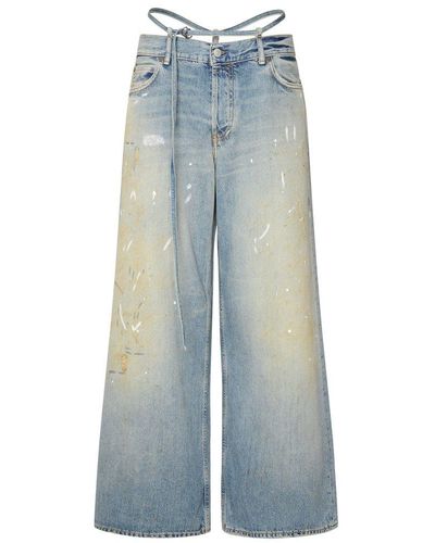 Acne Studios Trafalgar Light Cotton Blend Jeans - Blue