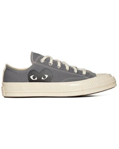 COMME DES GARÇONS PLAY Comme Des Garçons Play X Converse 70s Canvas Low-top Trainers - Grey