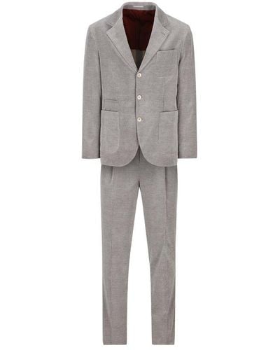Brunello Cucinelli Two-piece Single-breasted Suit - Gray