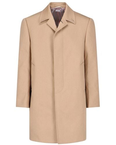 Thom Browne Classic Overcoat - Natural
