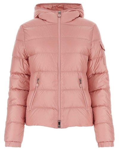 Moncler Zip-up Padded Jacket - Pink