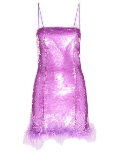 GIUSEPPE DI MORABITO Sequin Embellished Sleeveless Dress - Purple