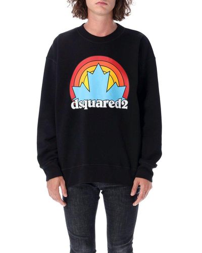 DSquared² Sunset Leaf Sweatshirt - Blue
