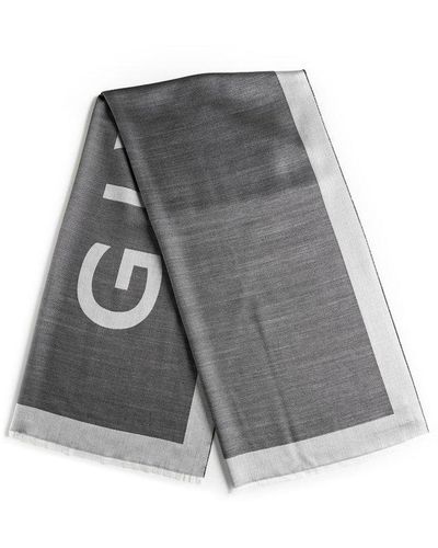 Givenchy Logo Printed Scarf - Gray