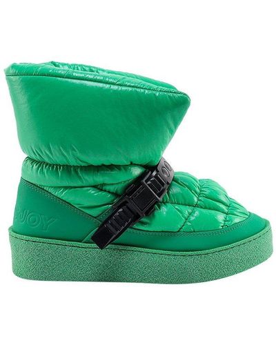 Khrisjoy Quilted Snow Ankle Boots - Green