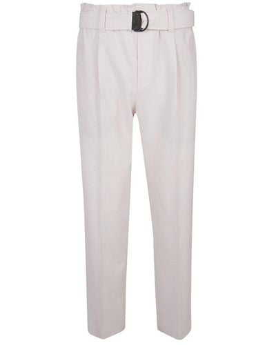 Brunello Cucinelli Belted Pants - Women - White