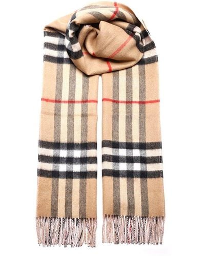 Burberry Reversible Check Scarf - White
