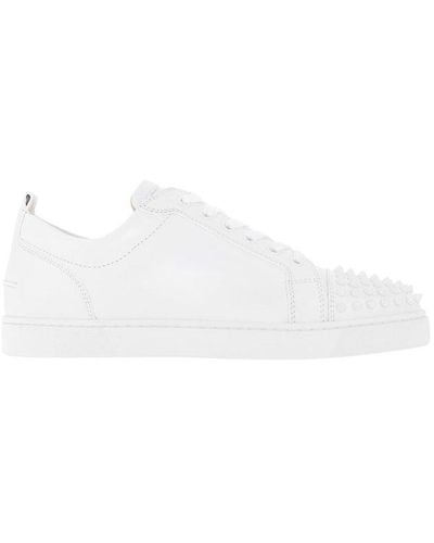 Christian Louboutin Louis Junior Spikes Trainers - White