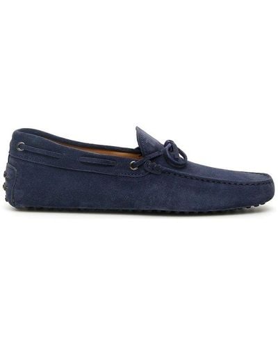 Tod's "tod's Suede Gommino Loafers" - Blue