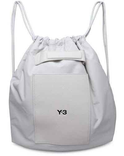 Y-3 Ivory Nylon Bag - Gray