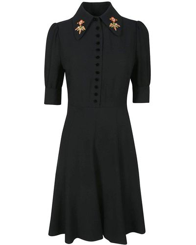 Etro Button-up A-line Minidress - Black