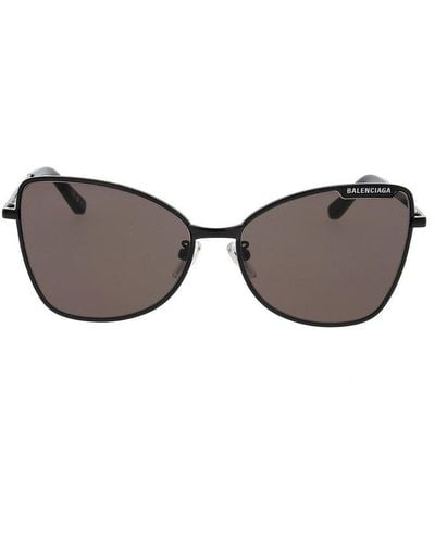 Balenciaga Butterfly Frame Eyewear Sunglasses - Black
