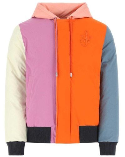 JW Anderson Multicolour Cotton Padded Jacket Jw A - Orange