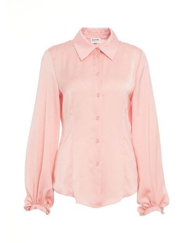 Blugirl Blumarine Satin Button-up Shirt - Pink