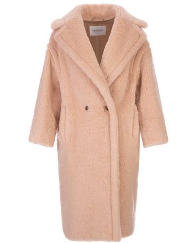 Max Mara 'tedgirl' Oversize Furry Coat - Pink