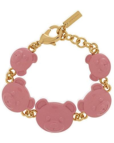 Moschino Teddy Bear Bracelet - Pink