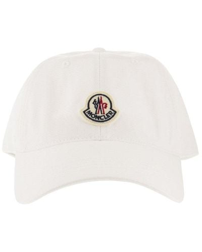 Moncler Baseball Cap With Logo - White