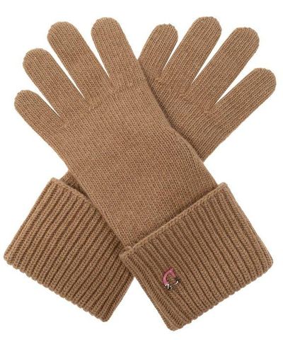 DSquared² Gloves With Logo, - Brown