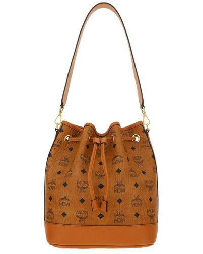 MCM Mini Dessau Denim Bucket Bag - Farfetch