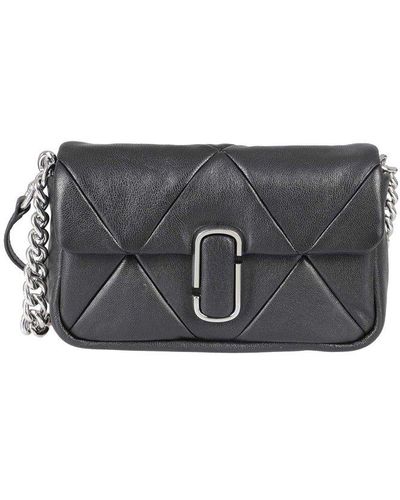 Marc Jacobs 'the Puffy Diamond Quilted J Marc' Shoulder Bag - Black