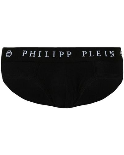 Philipp Plein Printed Briefs - Black