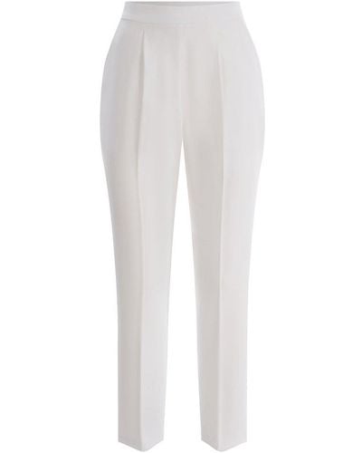Pinko Crepe Penny Trousers - White