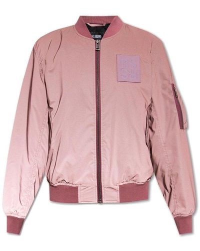 Raf Simons Reflective Bomber Jacket - Pink