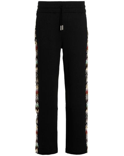 Missoni Side Zigzag Drawstring Trousers - Black