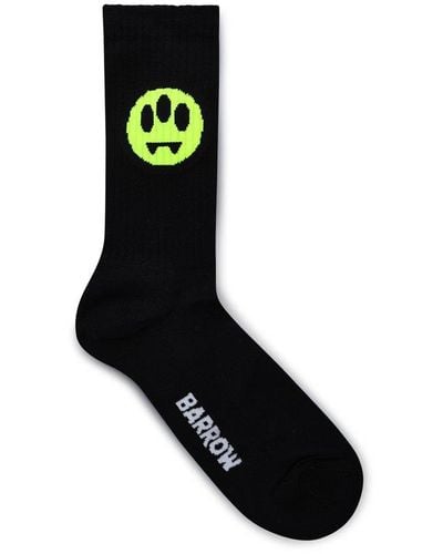 Barrow Logo Intarsia Ankle Socks - Black