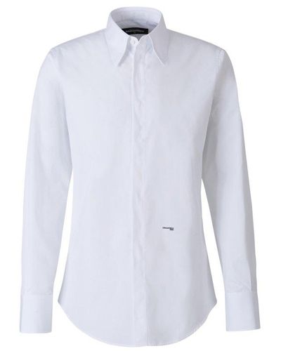DSquared² Metallic Detail Shirt - White