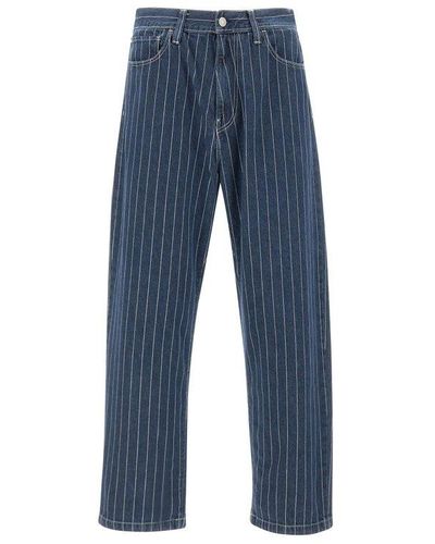 Carhartt Orlean Tapered-leg Striped Jeans - Blue