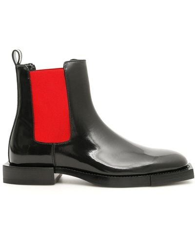 Alexander McQueen Leather Chelsea Boots - Black