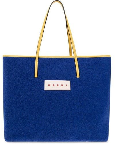 Marni Reversible Shopper Bag - Blue