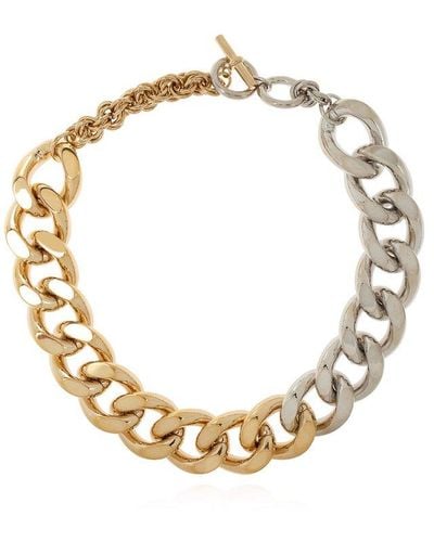 JW Anderson Necklace With Chunky Links - Metallic