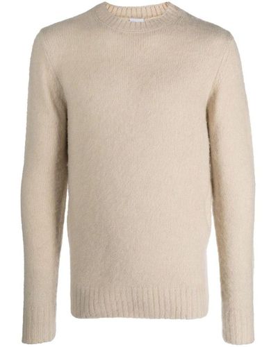 Aspesi Brushed-finish Wool Jumper - Natural