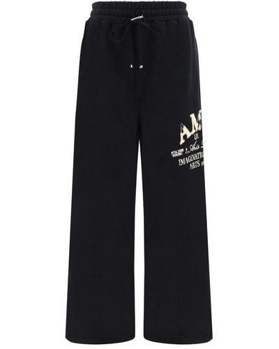 Amiri Logo Embroidered Drawstring Trousers - Black