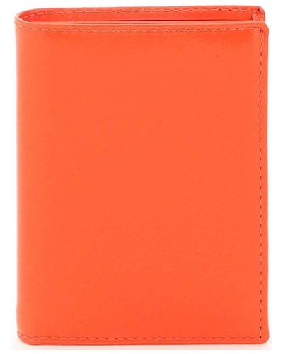 Comme des Garçons Colour-block Bi-fold Wallet - Orange