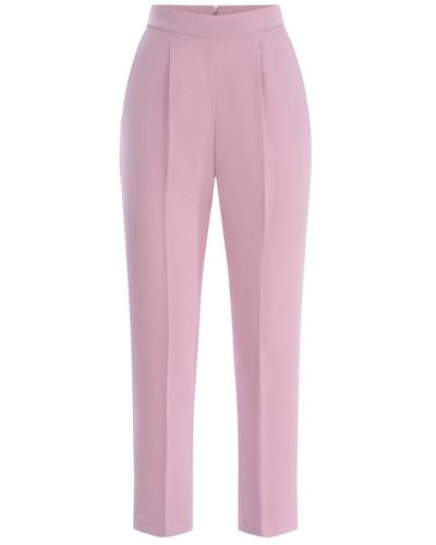 Pinko Pleat Detailed Tailored Trousers - Pink