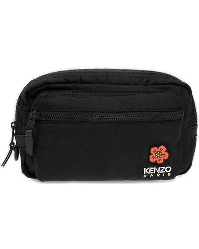 KENZO Belt Bag With Logo - Black