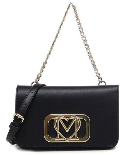 Buy Love Moschino Women White Quilted LM Crossbody Bag Online - 805768