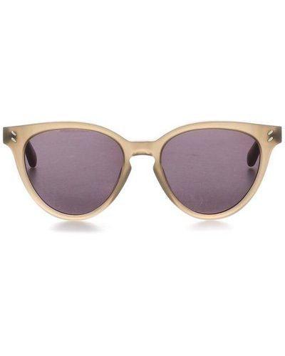 Stella McCartney Cat Eye Round Frame Sunglasses - Gray