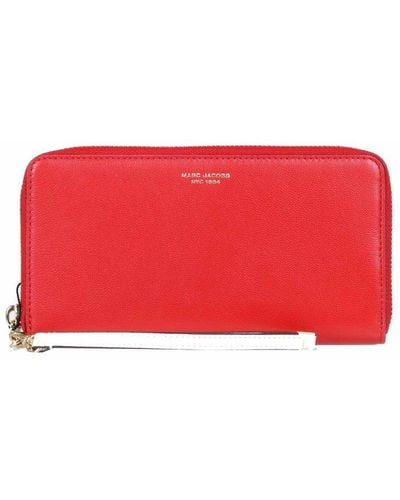 Marc Jacobs Red Continental Wristlet Wallet