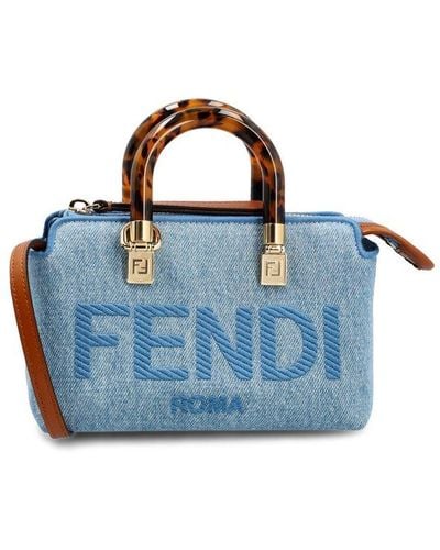 Fendi By The Way Mini Boston Bag - Blue