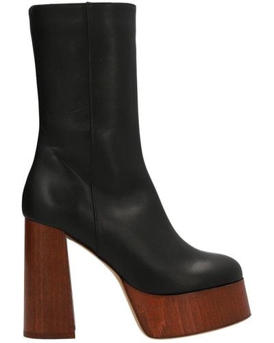 Gia Borghini X Rosie Huntington Whiteley Ankle Boots - Black