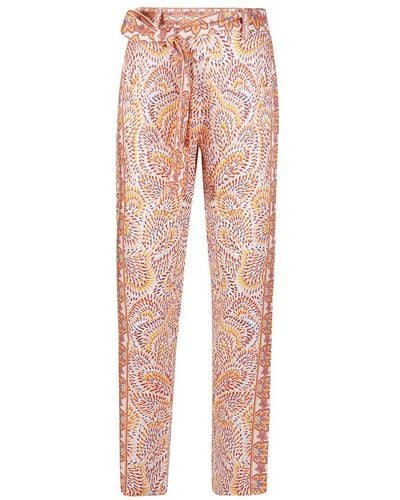 Hale Bob Esther Twill Trousers - Pink