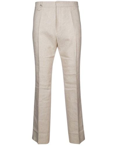 Jacquemus Pleated Trousers - Natural