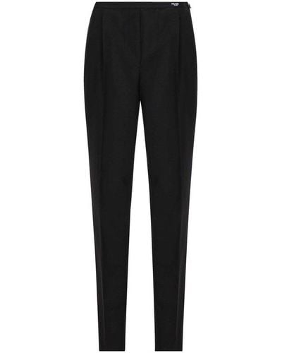 Prada High Waist Tailored Pants - Black